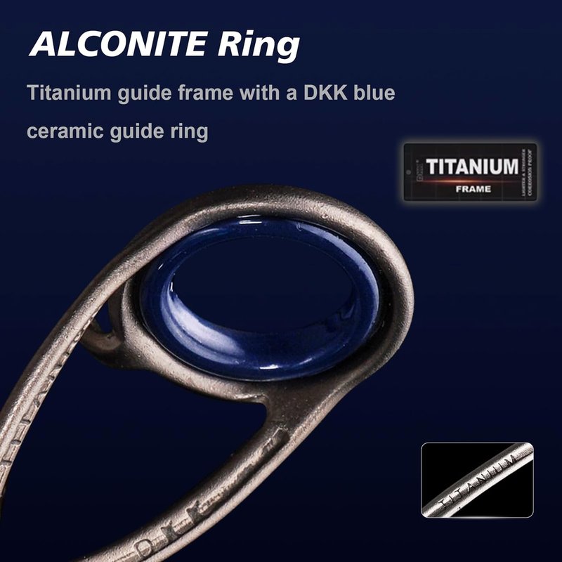 **Titanium-T Ultralight Fishing Rod - Carbon Fiber Spinning & Casting for Trout, 5-6ft, Cork Handle**