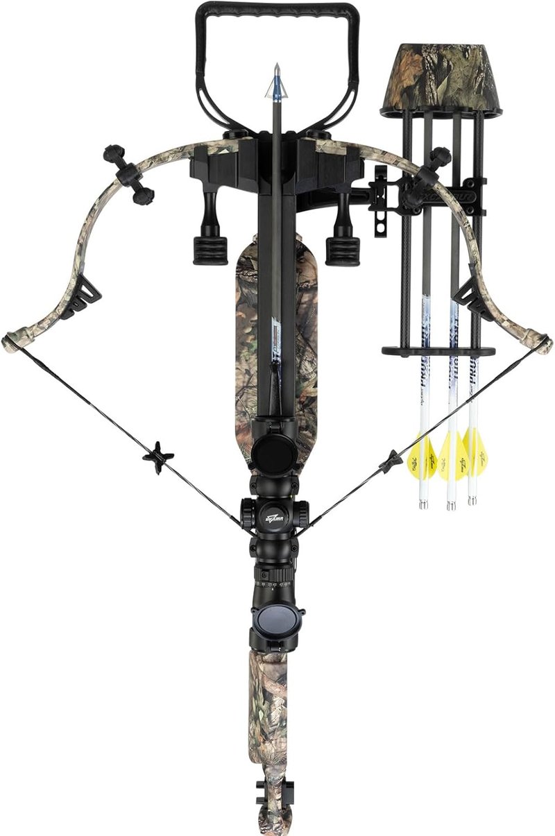 Excalibur Suppressor Extreme Micro Series Crossbow - Lightweight & Accurate | Includes Scope, 4 Arrows & Quiver