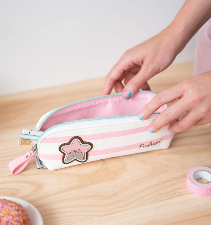 Grupo Erik Pusheen Pencil Case | Pink Pencil Case For Girls | Kawaii Stationary | Pusheen Gifts | Cartuchera Escolar
