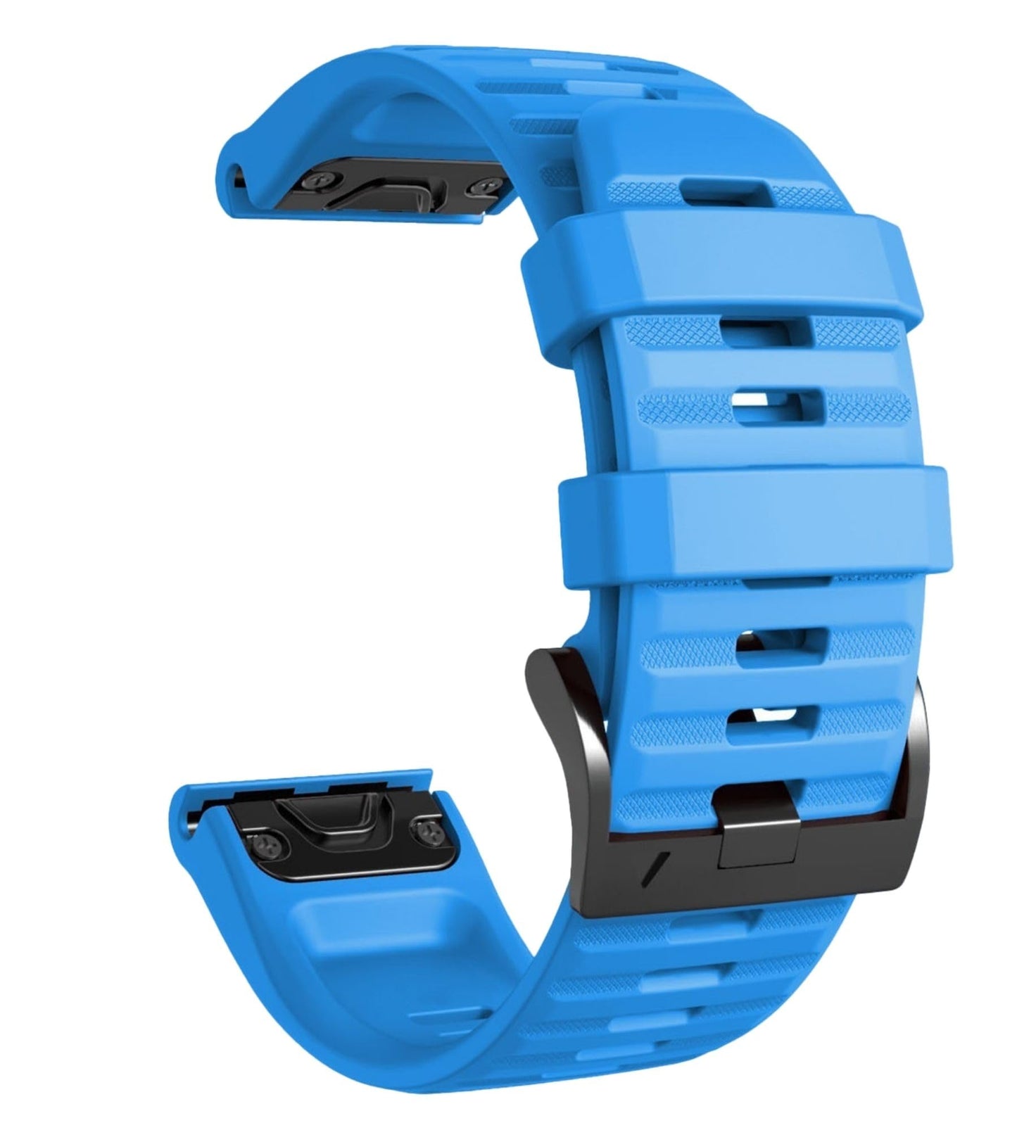 OUTVI 26mm watch band compatible with garmin fenix 5x 6x Pro 7x 3 hr rugged silicone quick fit 26 strap replacement for Epix Pro Gen 2 51mm Enduro 2 Descent Mk1 Mk2 Mk2i Mk3i tactix men women Blue
