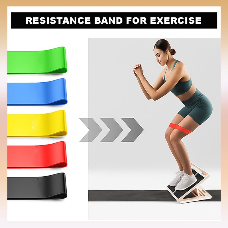 UKRFIT Adjustable Slant Board for Calf Stretching – Foldable Non-Slip Incline Board for Ankle Mobility & Achilles Tendon, Wooden Balance Trainer with Resistance Bands
