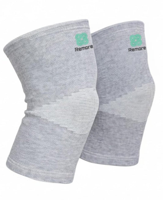 Remore Bamboo Knee Compression Sleeve for Men and Women Bamboo Knee Brace for Men and Women Knee Pain, Gym, Running, Basketball, Meniscus Tear, Sports, Joint Pain Relief, Injury Recovery (64-70cm Thigh) (XXX-Large)