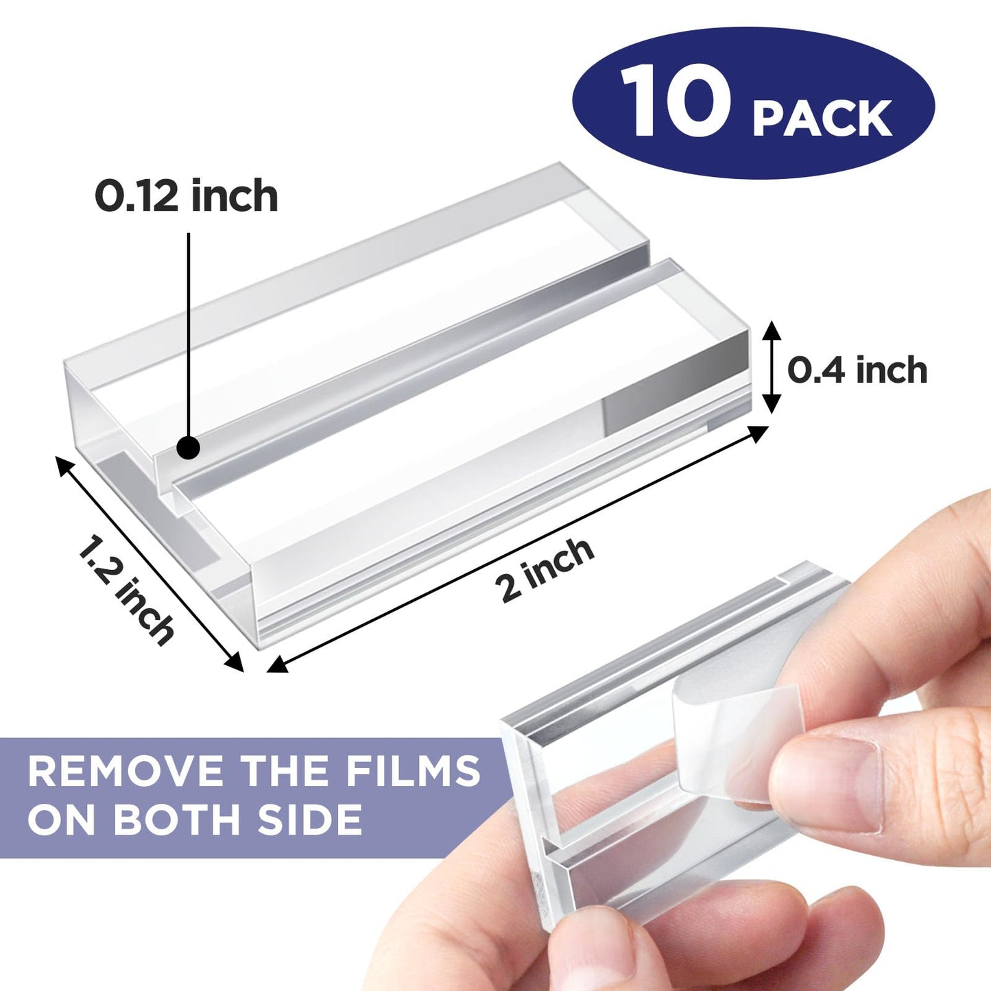 Top Loader Holder, Baseball Card Display Stand for Top Loader, Acrylic Trading Card Holder Display Stand – 10 Pack