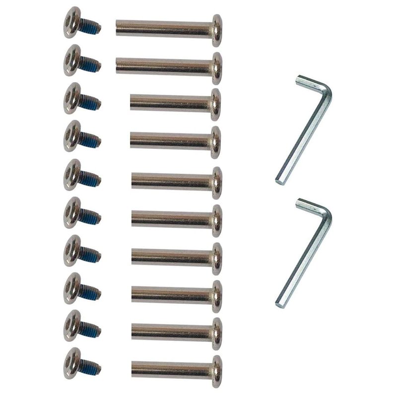 Still Awake OD 15/64" (6mm) Shaft Hex Socket Screw Inline Skate Wheel Roller Blades Replacement Skate Wheel Axles Repair kit (30mm/36mm)