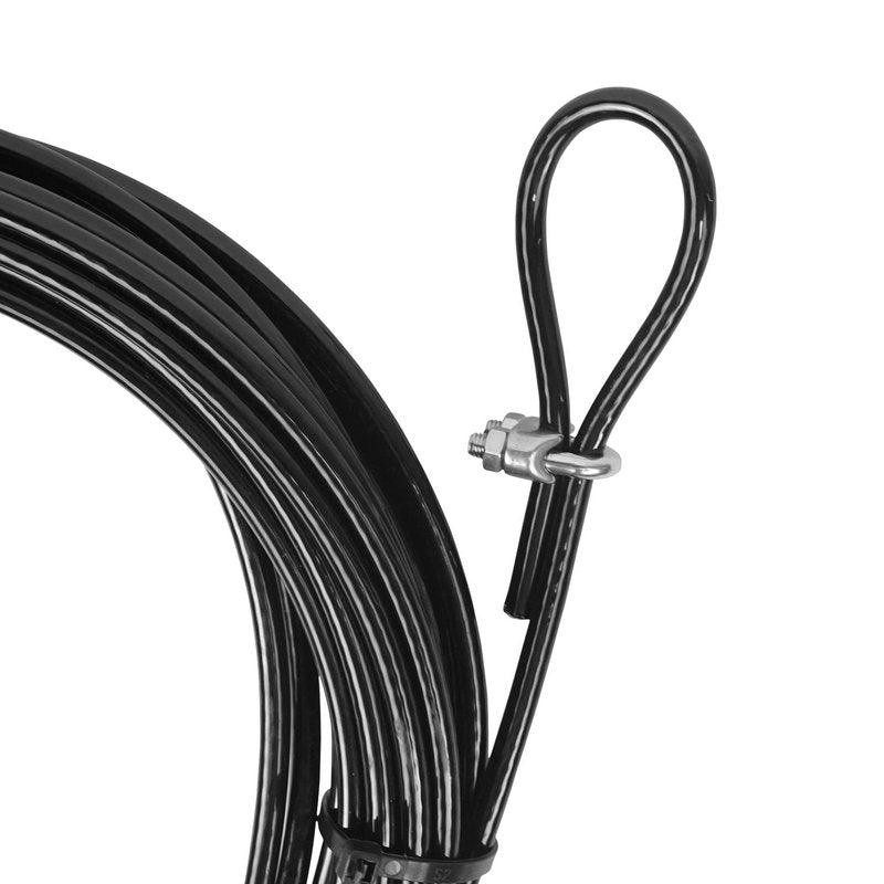 Aoneky 26ft 1/4 Inch Stainless Steel Pickleball Net Cable, 2900lb Break Strength Replacement Top Rope with Adjustable End, Fits Standard 21ft Nets