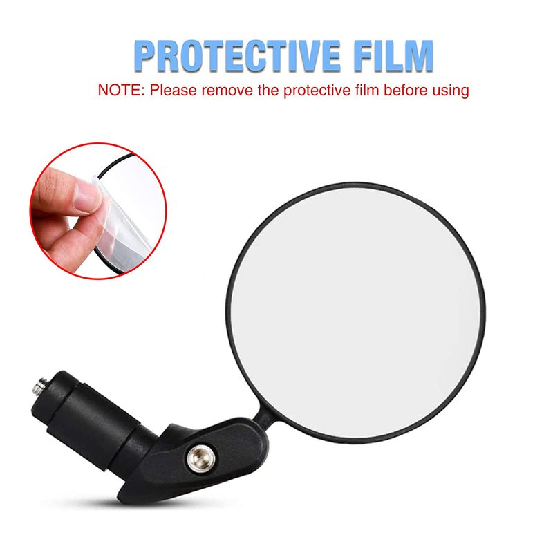 LWPITTY Bike Mirrors 2pcs Bar End Bicycle Mirrors for Handlebars - Cycling Lightweight Rear View Mirrors, Safe Rearview Mirror for Mountain Road Bike