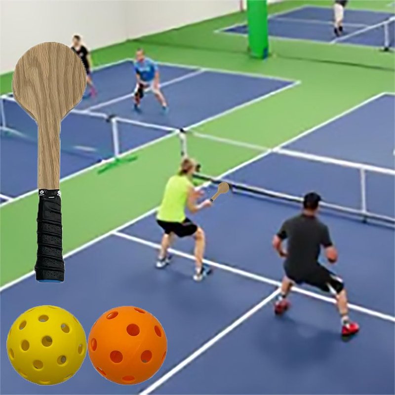 Wooden Pickleball Paddle for Indoor & Outdoor Sweet Spot Training