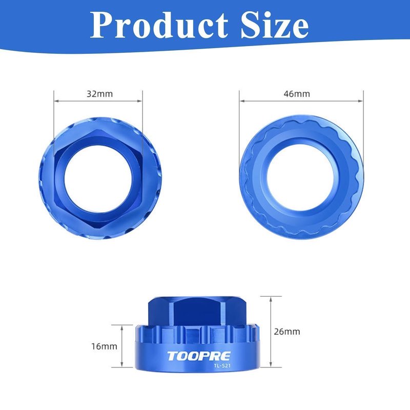 Slynxr Bike Crank Removal Tool Chainring Tool Direct Mount Chainring Bolt Tool Centerlock Removal Tool for Shimano M7100/M8100/M9100/M9120 12-Speed Bike Crankset Removal Tool