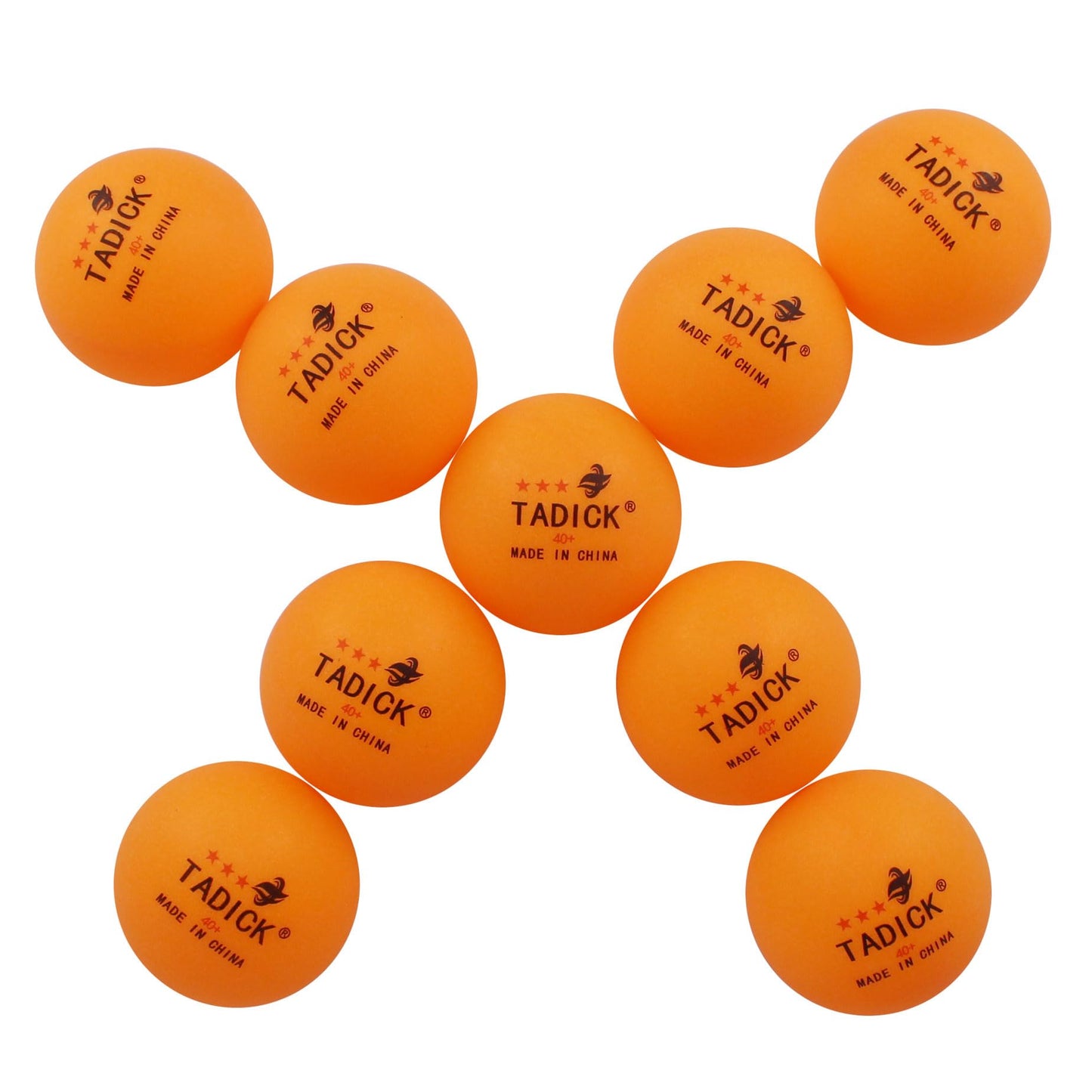 TADICK Quality 140 Pack Practice New Material Ping Pong Balls, 3-Star Training Table Tennis Balls, Bulk Pong Balls (Orange)