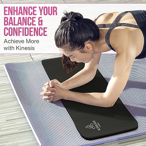 Kinesis Yoga Knee Pad Cushion - 0.6 inch (15mm) Thick Exercise Knee Pad for Pain Free Yoga - Perfect Companion for Home Workout - Easy on the Knees, Elbows, Wrists and Back (Does Not Include Yoga Mat)