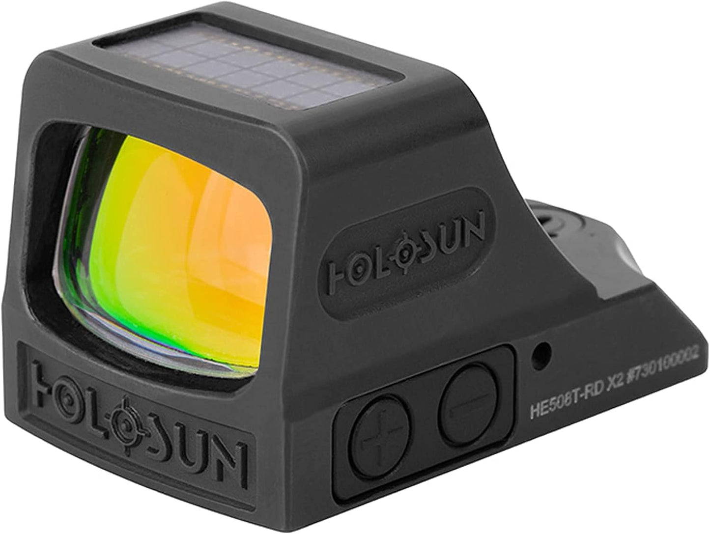 Holosun HE508T X2 - Multi-Reticle 2 MOA Dot & 32 MOA Circle Reflex Pistol Sight - Durable Titanium with Solar Failsafe | Green/Red Dot Options
