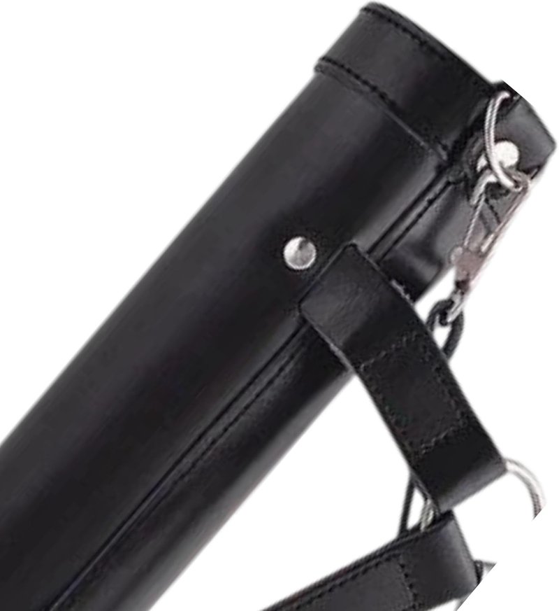 Genuine Cowhide Leather Archery Arrow Quiver - Adjustable Strap for Hunting & Target Practice