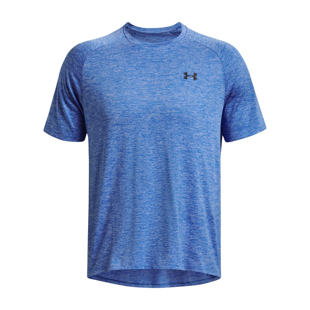 Under Armour Men's Tech 2.0 Short-Sleeve T-Shirt, (464) Water / / Black, Large Tall