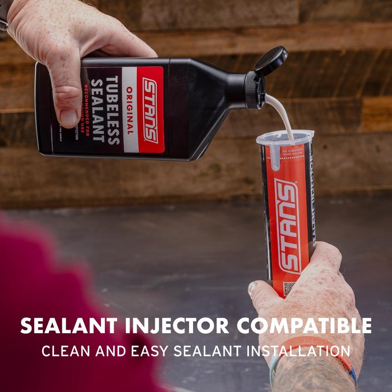 Stan's NoTubes Tire Sealant (1000ml), Long Lasting Flat Prevention, Ultra Fast Sealing, up to 1/4" punctures, Proactive Tire Repair, for Mountain, Road, Gravel, Cyclocross, and Commuter Bikes