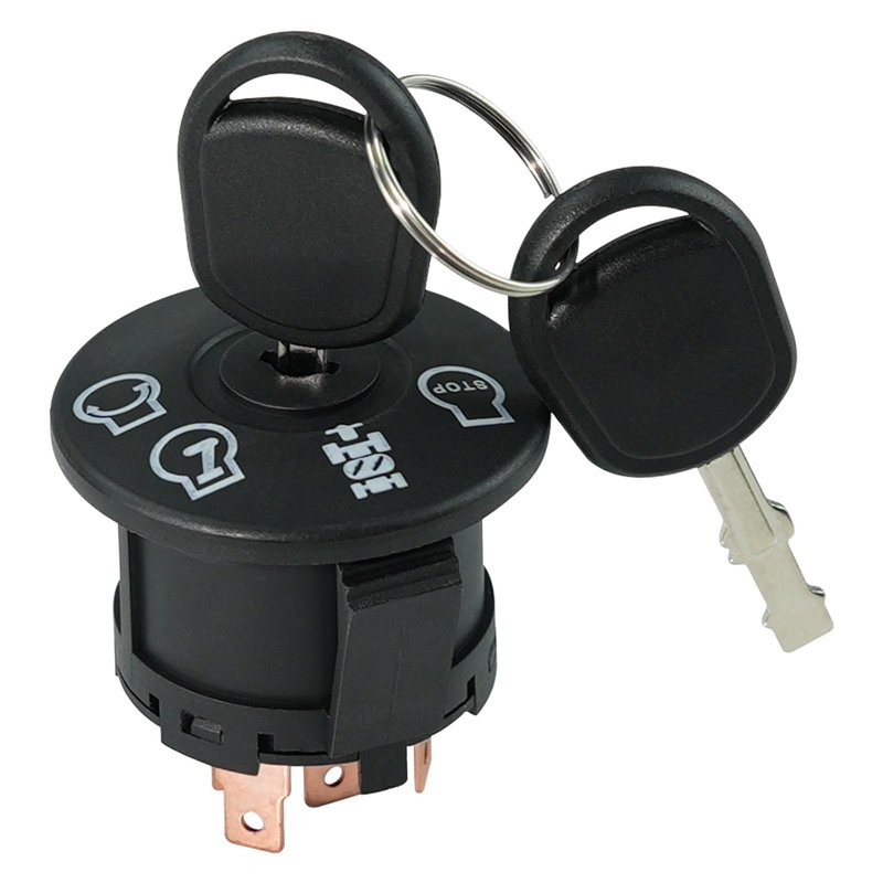 Ignition Switch with Keys 4 Position 7 Terminals Replacement for Hus-qvarna AYP Crafts-man Sears Poulan Lawn Mower Riding Mower 193350 532193350