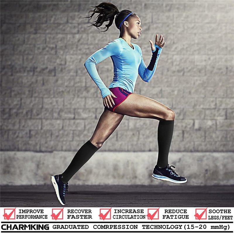 Compression Socks for Men & Women - 15-20 mmHg Circulation Support for Running & Cycling | 8 Pairs