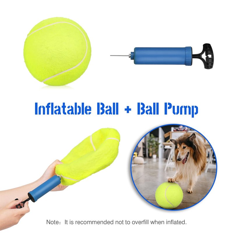 Lixada 9.5" Oversize Giant Tennis Ball for Children Adult Pet Fun (Shipped Deflated)