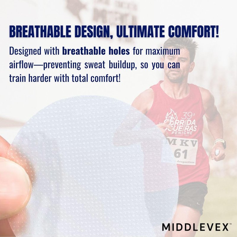 Middlevex Medium Pack Active PLUS Unisex Sport Nipple Cover - Anti-Chafing Disposable Sweatproof Men Women Sports Workouts (Plus, 25, Pairs) Beige