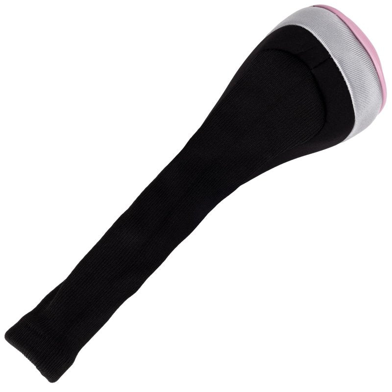 Andux 3pcs/Set PU Golf Wood Club Head Covers 460cc Driver Covers with Long Neck Pink