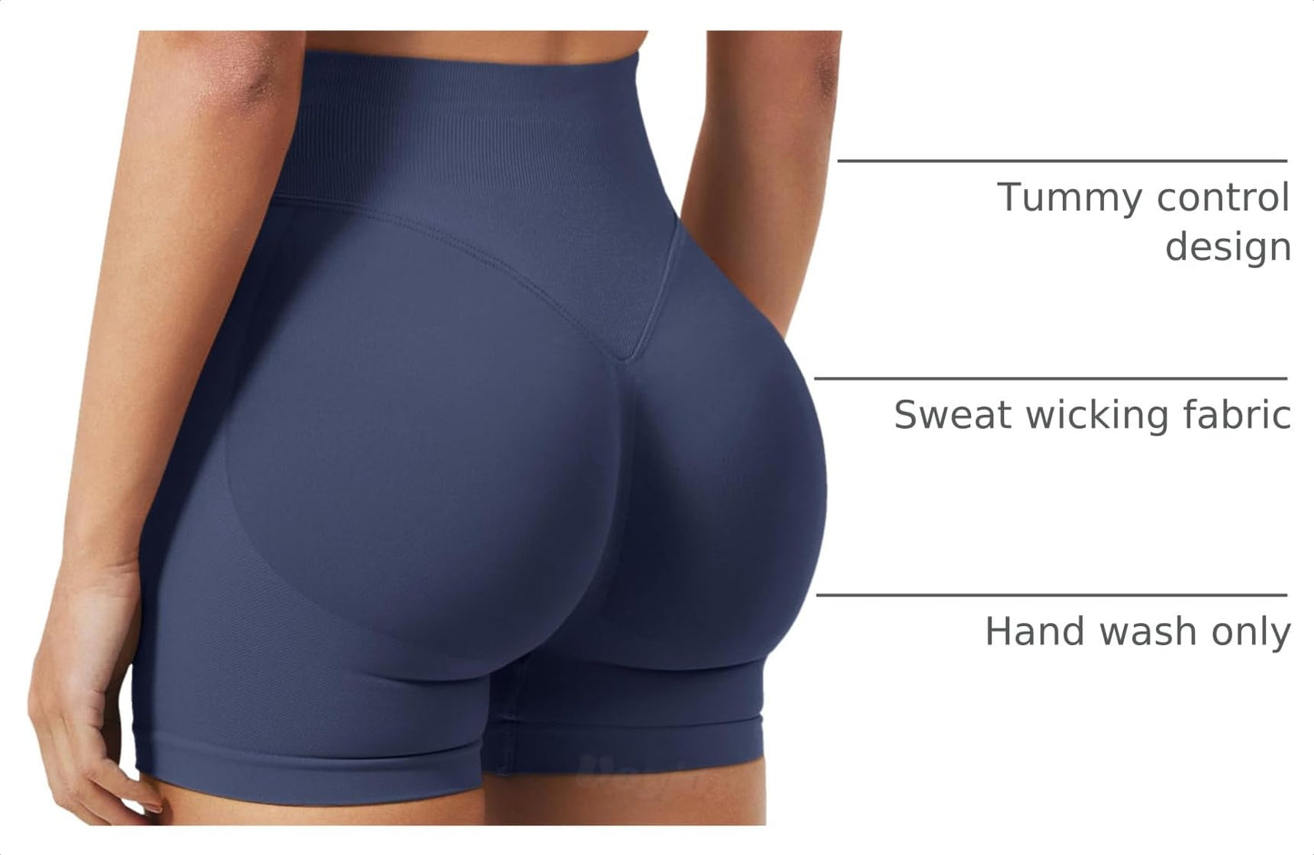 VOYJOY Women Workout Impact Shorts 2.5"/ 3.6"/ 4.5"/ 6" Scrunch Butt Booty