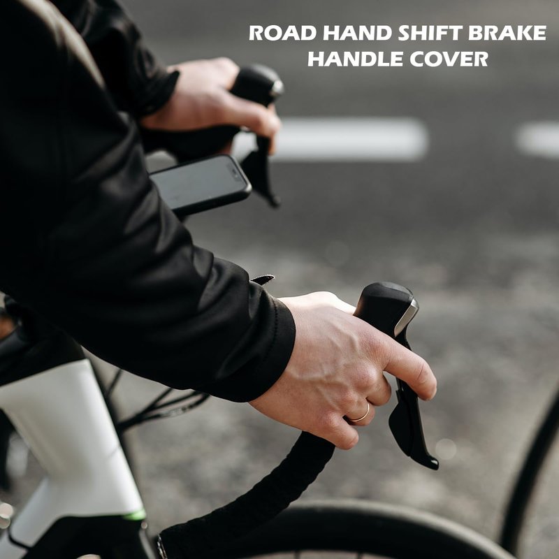 UPIQNG Bike Brake Hoods 1Pair Bike Brake Levers Covers Silicone Road Bike Brake Grip Sleeves Bike Brake Protector for ST-4700/5800/6800 Cycling,Black