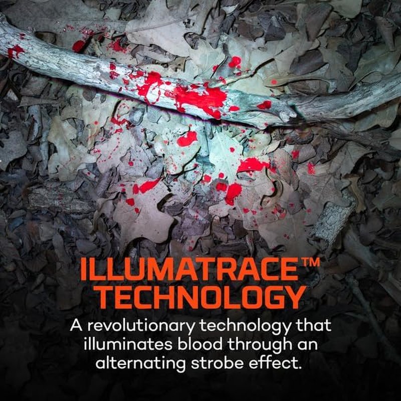 Nebo IllumaTrace Blood Tracker Headlamp - 100 Lumens Rechargeable LED Light for Hunting | Durable & Water Resistant