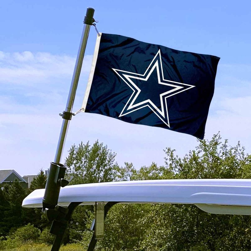 WinCraft Dallas Cowboys Golf Cart Flag Pole and Holder Mounting Bracket