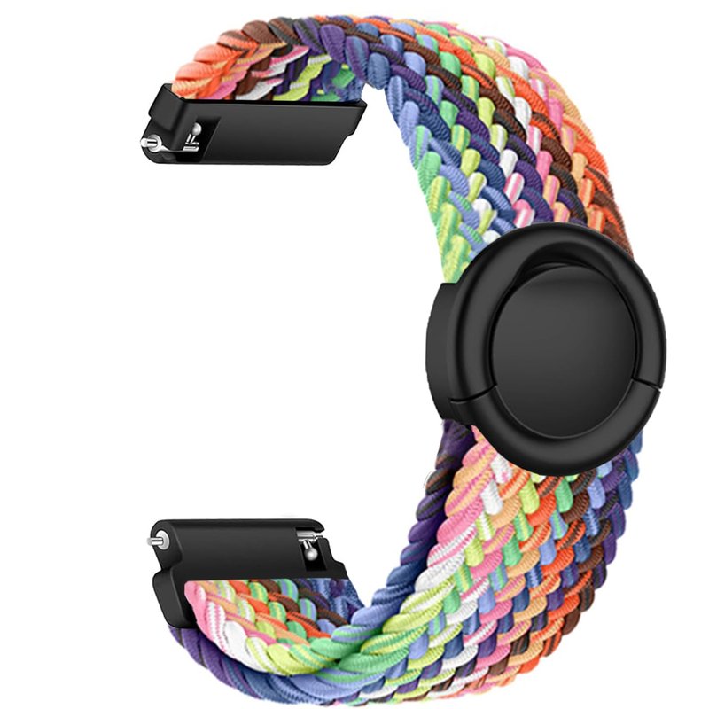 Issinlky 19mm Nylon Braided band for Veryfitpro ID205L, Elastic Round Buckle Strap for GRV FC1 IDW15 ID205S ID205G ID215G ID216 ID205L YM205L BV205L TE021 SW020 SW021 SW023