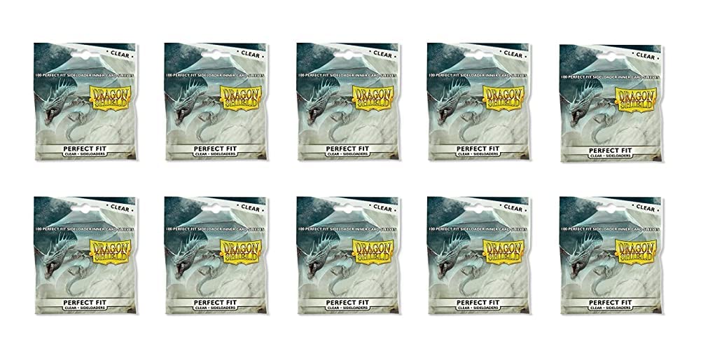 Dragon Shield 100 Standard Size Sideloader Clear Perfect Fit Sleeves (1 Pack)