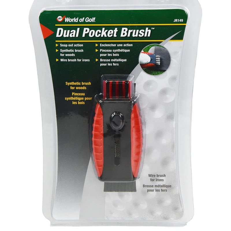 JEF World of Golf JR149 Golf Club Dual Pocket Brush