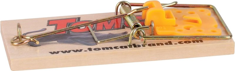 Tomcat Wooden Mouse Traps - Non-Chemical, Disposable Traps for Homes | 4 Count (Pack of 3)