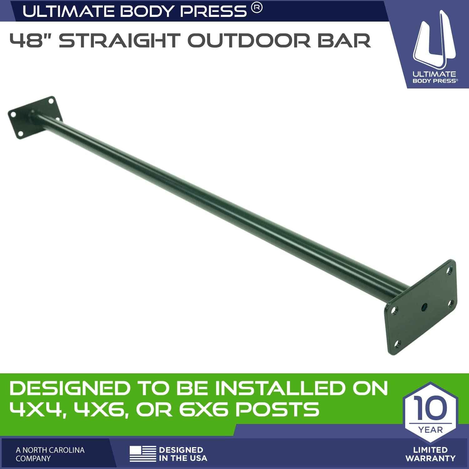 Ultimate Body Press Outdoor Pull Up Bar, Green