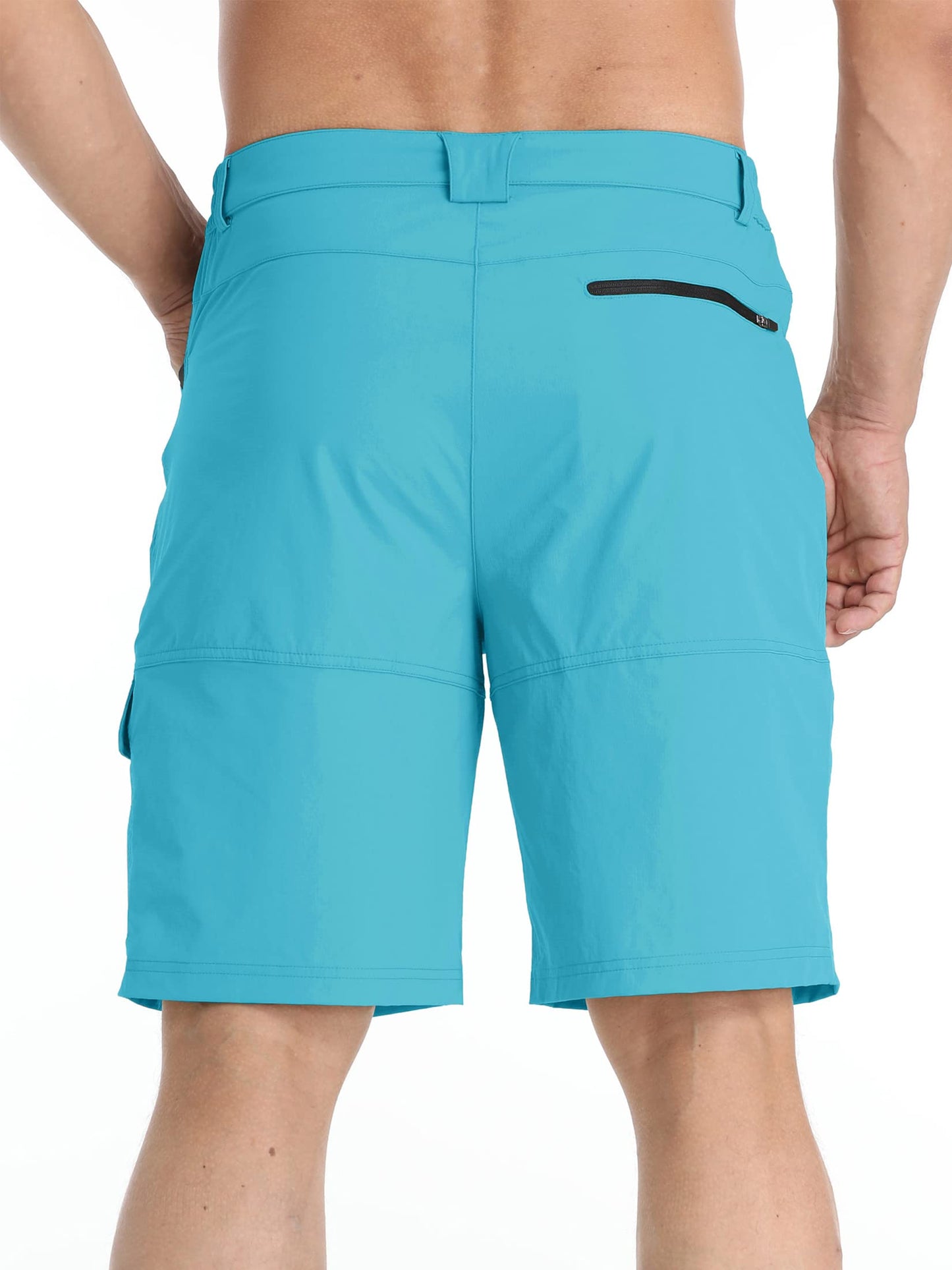 TACVASEN Men Hiking Cargo Shorts Quick Dry 10" Casual Fishing Golf Dress