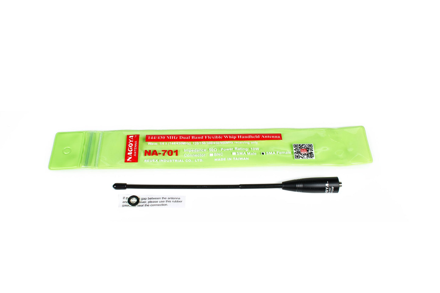 Authentic Genuine Nagoya NA-701 8-Inch Whip VHF/UHF (144/430Mhz) Antenna SMA-Female for BTECH and BaoFeng Radios