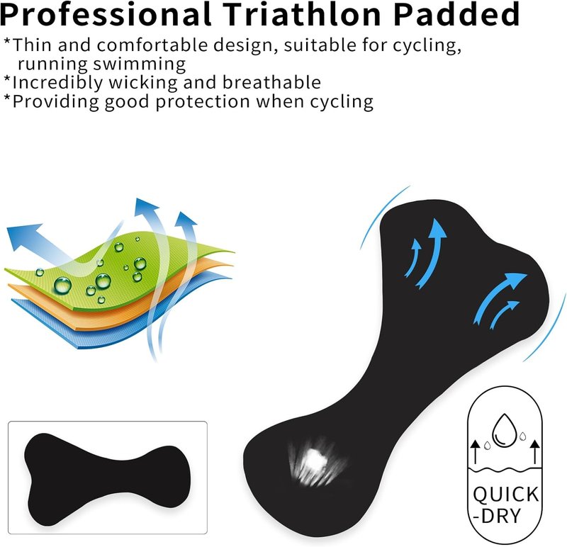Men's Triathlon Suit - One-Piece Short Sleeve Trisuit for Swimming, Cycling & Running | Comfortable Fit