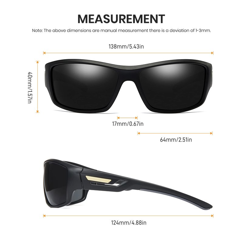 Cyxus Polarized TR90 Cycling Sunglasses Men Women Rectangle Glasses Running Fishing Bike Baseball Sport Golf Driving 1070