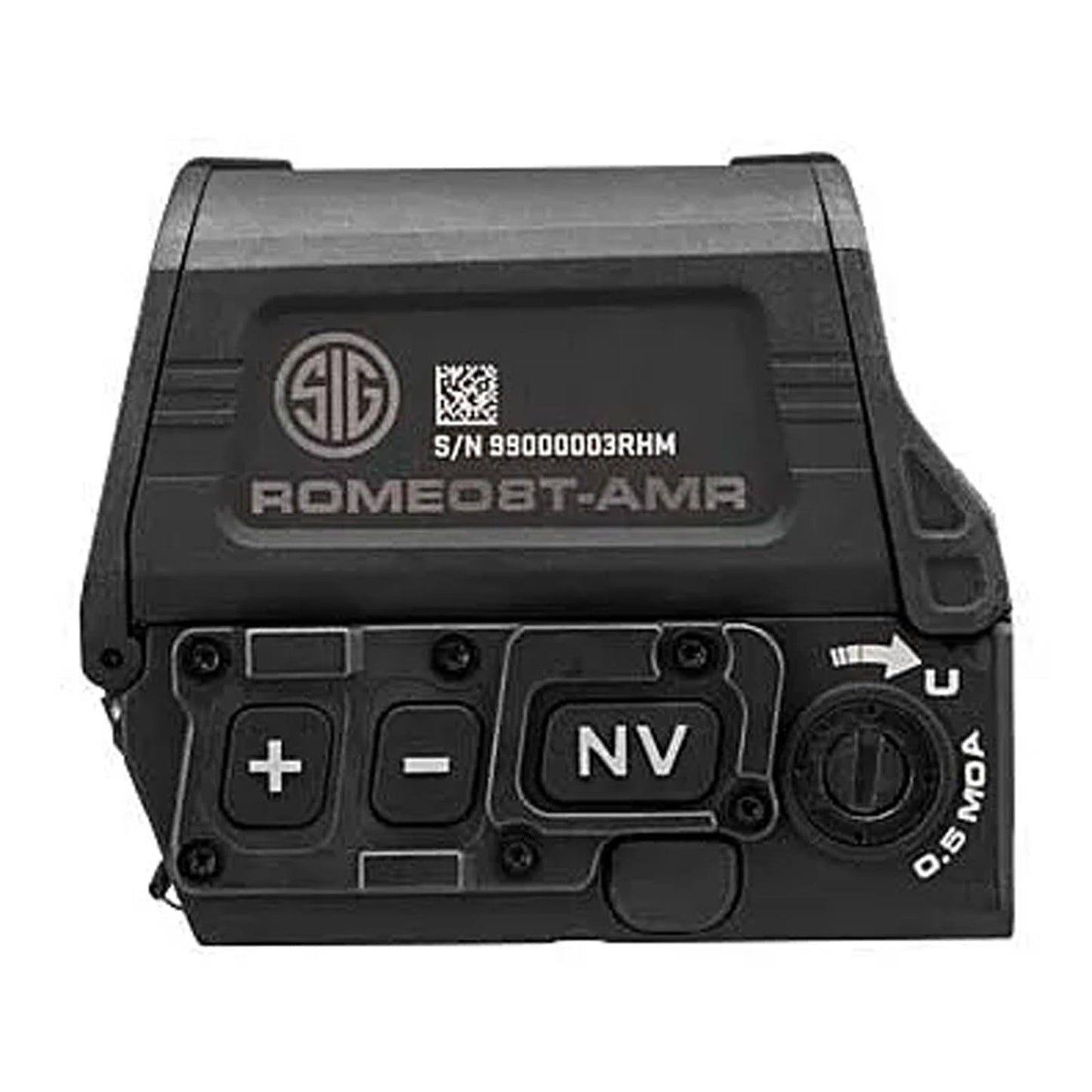 SIG SAUER ROMEO8T-AMR Red Dot Sight SOR8T101 | 1x40mm QBCD 2.0 MSAR Reticle | Ultra-Durable Waterproof Tactical Optic for Rifle with Flip Covers, MOTAC, MIL-STD-810 & 15 Brightness Settings