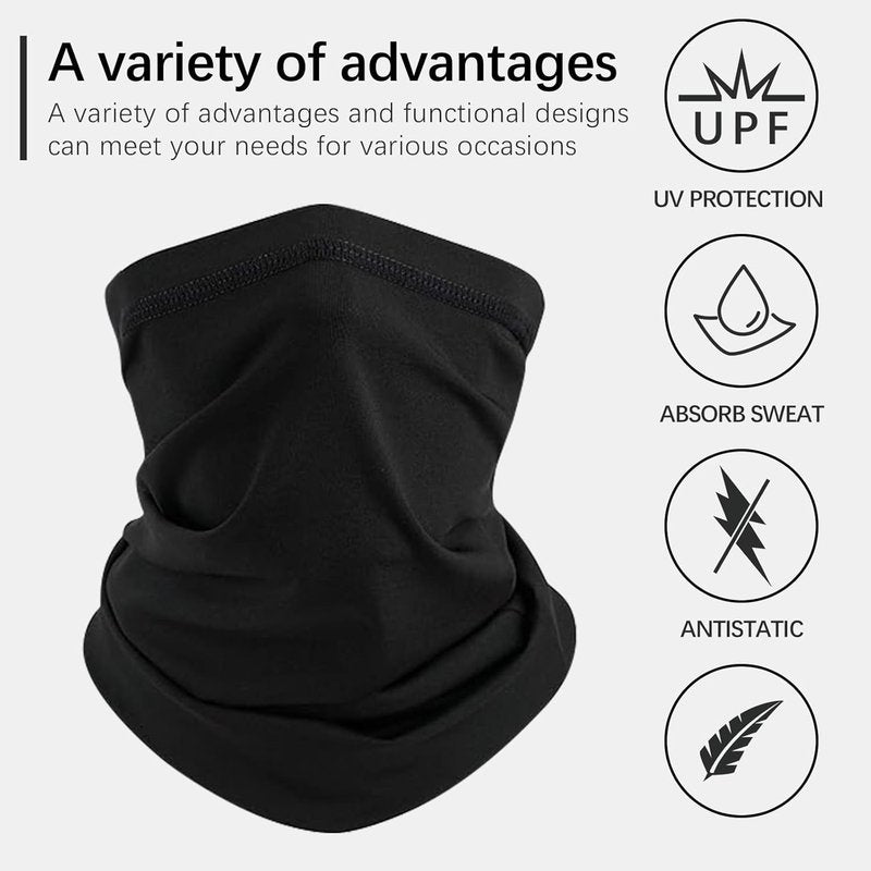 Neck Gaiters for Men & Women - 12 PCS Breathable Cooling Face Masks | Dust & Sun Protection for Cycling