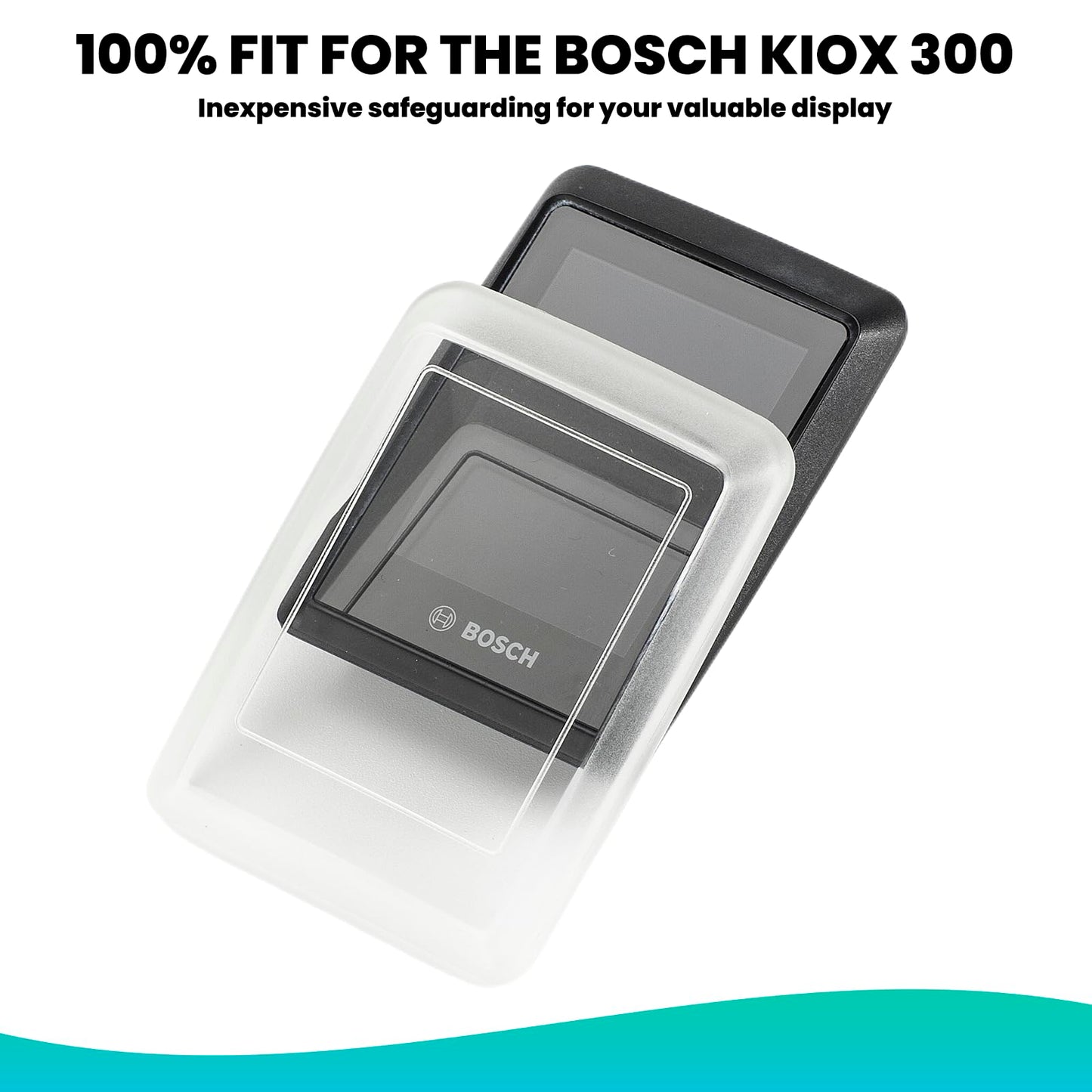 Besudo Protective Case Compatible with Bosch Kiox 300 Display - Screen Protector fit for E-Bike Display Bosch Kiox 300 from Scratches and Shocks - 36-K