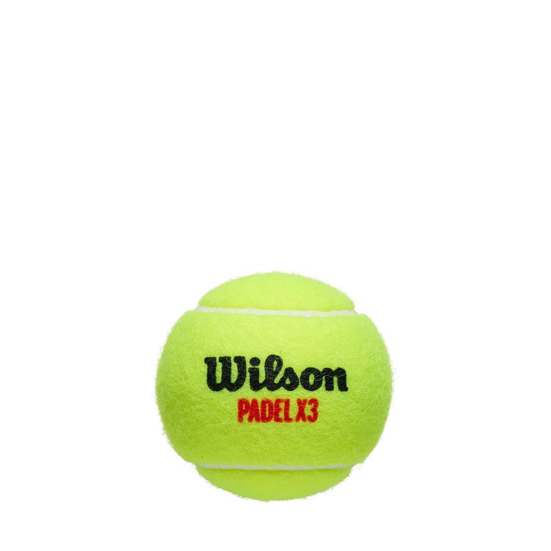 WILSON X3 Padel Ball - Yellow, 3 Ball Can