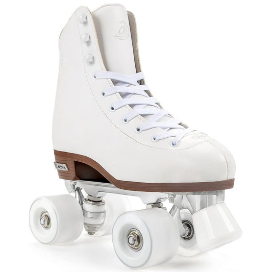 Besketo Classic High-top Roller Skates, PU Leather, Four-Wheel, Indoor/Outdoor, Beginner