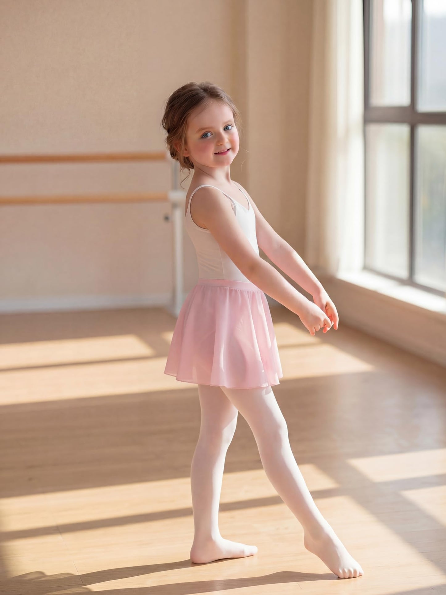 Stelle Girls Ballet Skirt Chiffon Wrap Dance Skirt Mesh Pull Skirt(BP,2-4T)