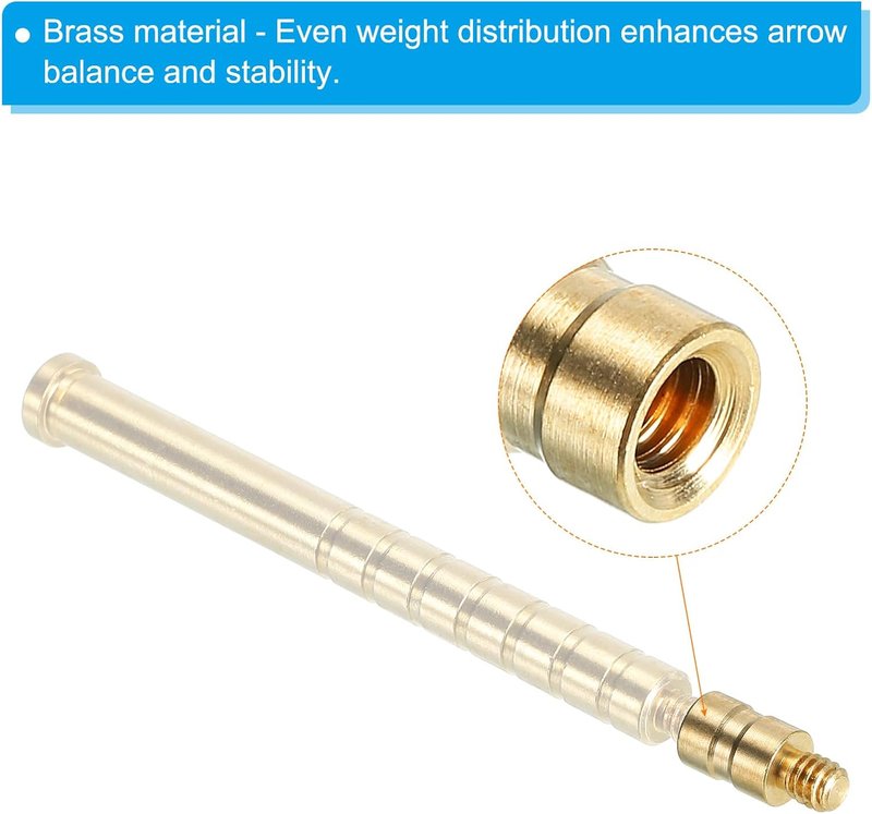Grain Arrow Insert - Brass Arrow Weights for Carbon Arrows | Precision Pack