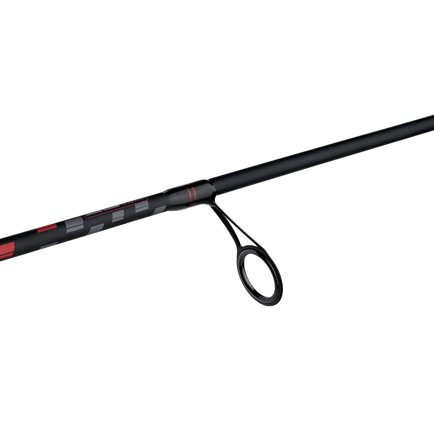 Abu Garcia 6’6” Vendetta Spinning Fishing Rod, 2-Piece Rod, 6-12lb Line Rating, Medium Rod Power, Fast Action, 1/8-1/2 oz. Lure Rating, Black