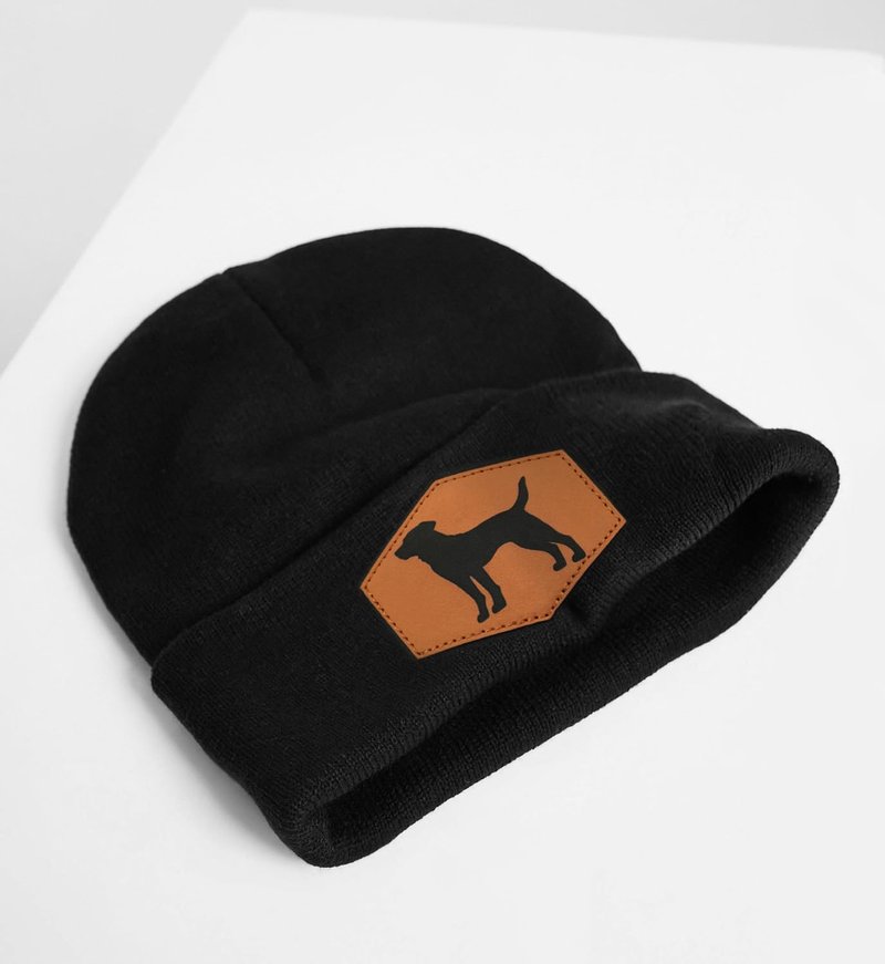 Lussues Nee Labrador Beanie Hat for Men Women, Warm Winter Knit Cap for Dog Lover Black