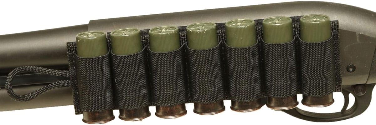 Esstac 7 Round Shotgun Shell Carrier | 12 Gauge Tearaway Design with Hook & Loop Backing