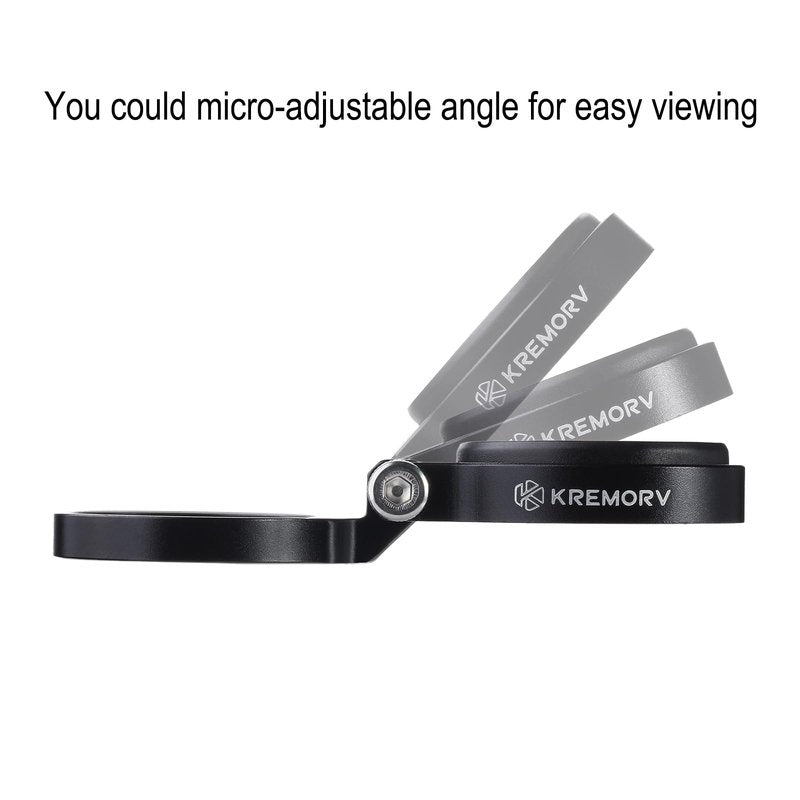 KREMORV Bike Stem Mount Adjustable Bicycle Computer Mount for Wahoo Elemnt Bolt and Mini, Black