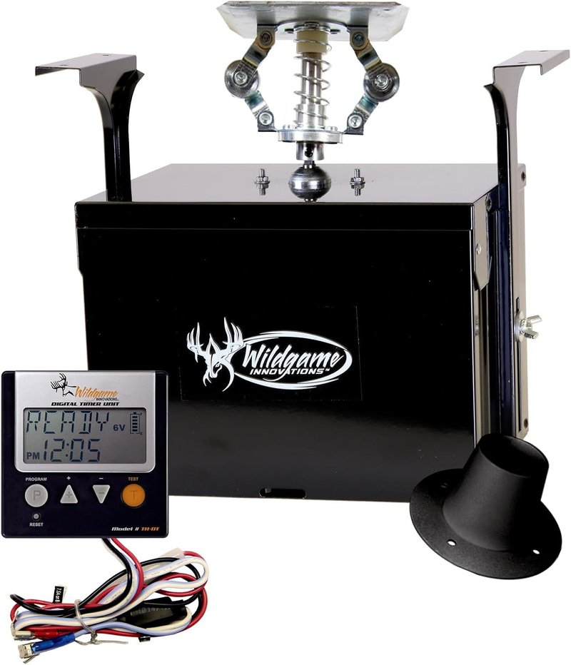 Evolution Feeder 6V Digital Power Control Unit - Varmint-Proof Deer Hunting Feeder Kit with 4 Feed Times & 30ft Range
