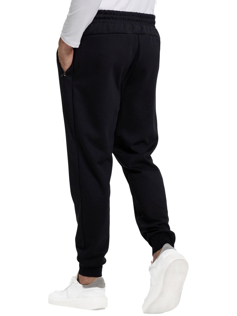 DITOK Men's Sweatpants with Zipper Pockets, Fleece Tapered Sweatpants for Mens Joggers, Lightweight Mens Athletic Sweat Pants for Workout, Jogging, Running, Black