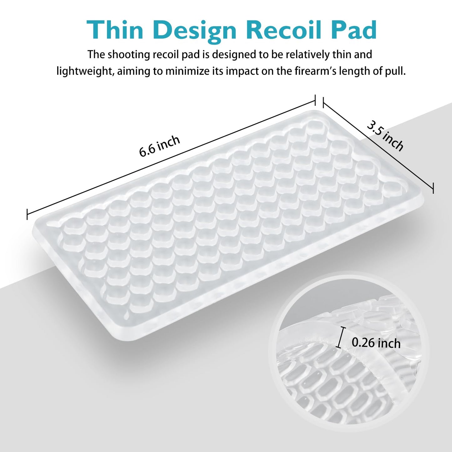 Ludex Recoil Pad Replace OEM Browning Reactar G3 Recoil Pad, for Shooting Shirt or Vests, Enhance Shooting Comfort with Precision and Durability, Shoulder Pads for Shooting Vests (Recoil pad-#1)